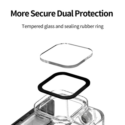 TELESIN GP-WTP-901 45m Diving Shell, For GoPro HERO12 Black / HERO11 Black / HERO10 Black / HERO9 Black Single Shell by TELESIN