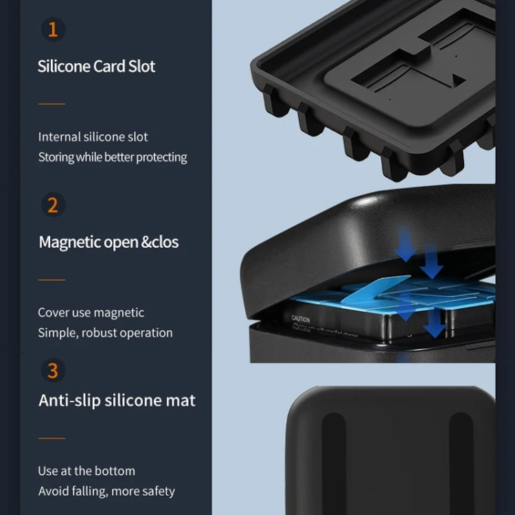 TELESIN GP-BCG-901 Storage Battery Charging Box For GoPro HERO12 Black / HERO11 Black / HERO10 Black / HERO9 Black(Single Charging Box) by TELESIN