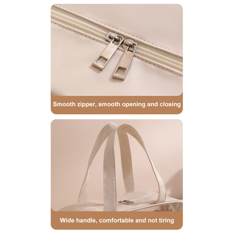 Waterproof Swimming Beach Bag Toiletries and Cosmetics Bag, Color: Beige with Shoe Warehouses by bashfashion