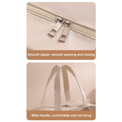 Waterproof Swimming Beach Bag Toiletries and Cosmetics Bag, Color: Beige with Shoe Warehouses by bashfashion