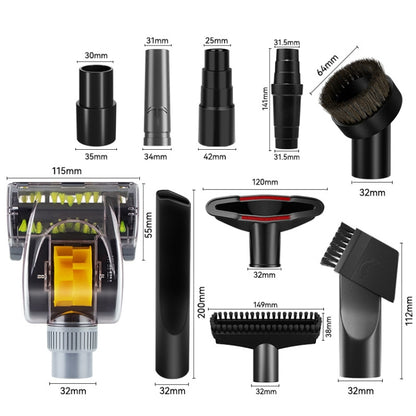 10 In 1 Universal Vacuum Attachments 32mm Nozzle Adapter Accessories Cleaning Kit by bashfashion