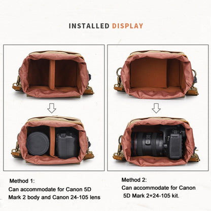 Retro Camera Canvas Bag Shoulder Messenger Bag Travel Portable Case(Dark Gray) by bashfashion