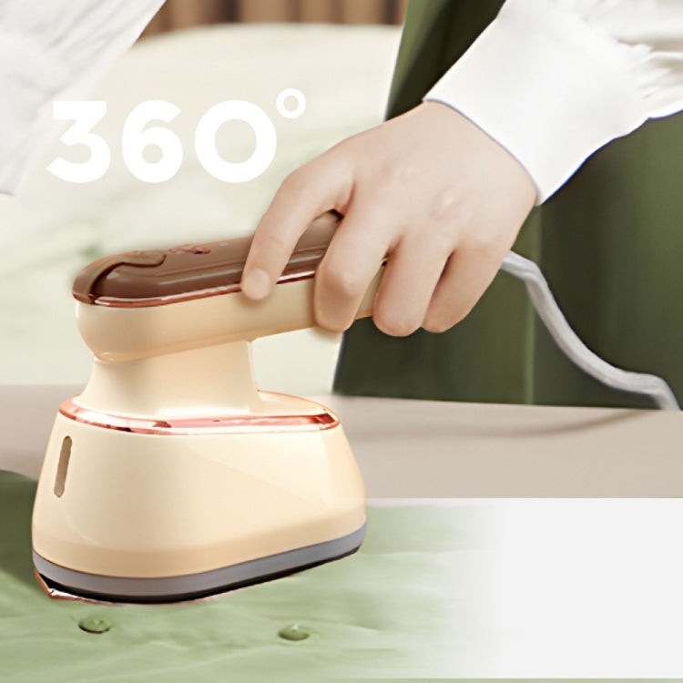 2-in-1 800W Handheld Household Wet and Dry Steam Iron Steam Hanging Iron, Spec: US Plug(Yellow) by bashfashion