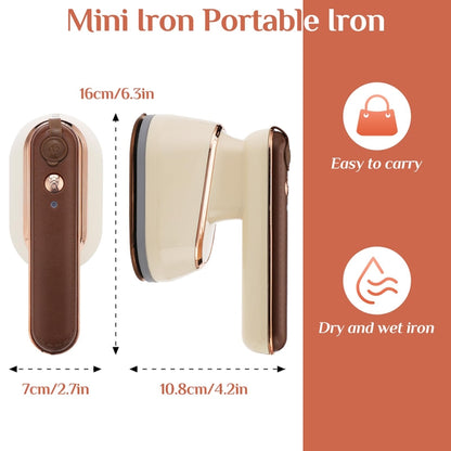 2-in-1 800W Handheld Household Wet and Dry Steam Iron Steam Hanging Iron, Spec: EU Plug(Yellow) by bashfashion