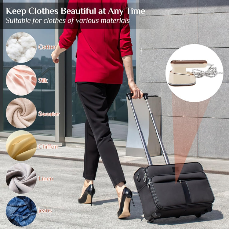 2-in-1 800W Handheld Household Wet and Dry Steam Iron Steam Hanging Iron, Spec: US Plug(Yellow) by bashfashion