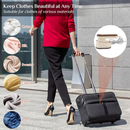 2-in-1 800W Handheld Household Wet and Dry Steam Iron Steam Hanging Iron, Spec: US Plug(Yellow) by bashfashion