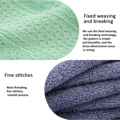 3pcs /Set Cotton Towel Set, 1 Bath Towel, 1 Hand Towel, 1 Face Towel for Bathroom Hotel(Light Gray) by bashfashion