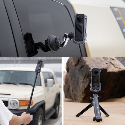 For Insta360 X4 PGYTECH P-55A-010 Metal Rabbit Cage Aluminum Expanding Protective Bezel With Lens Case by PGYTECH