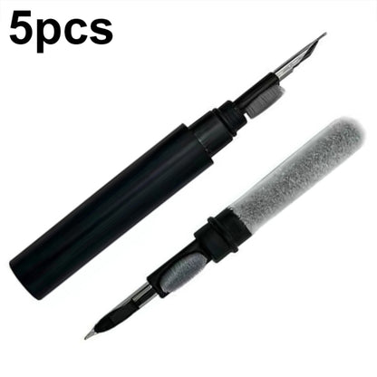 5pcs SM-116 3-in-1 Multifunctional Bluetooth Earphone Cleaning Pen Keyboard Cleaning Brush Set(Black) by bashfashion