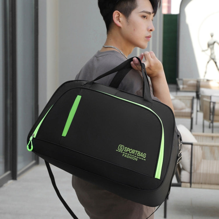 Large Capacity Luggage Pack Handheld Travel Bag Short Trip Shoulder Sports Fitness Bag(Green) by bashfashion