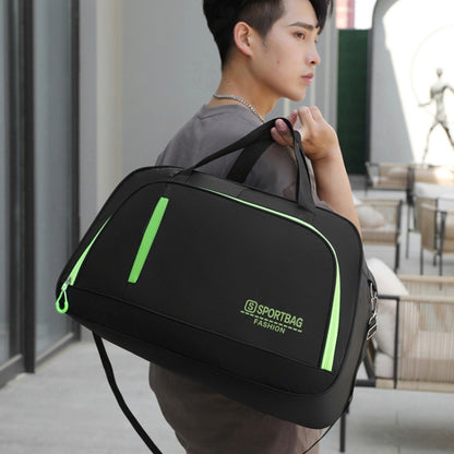 Large Capacity Luggage Pack Handheld Travel Bag Short Trip Shoulder Sports Fitness Bag(Green) by bashfashion