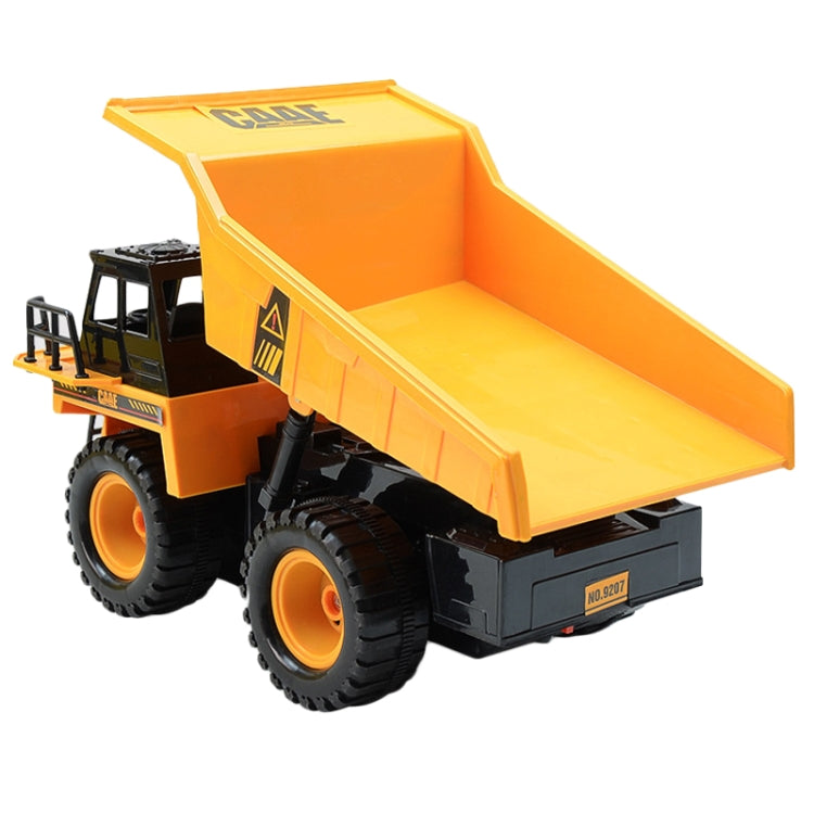 2.4G RC Dumper Truck Simulation Engineering Vehicle Model Children Electrical RC Truck Toy(Yellow) by bashfashion