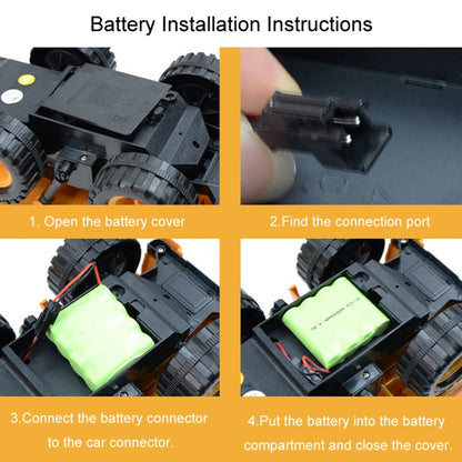 2.4G RC Dumper Truck Simulation Engineering Vehicle Model Children Electrical RC Truck Toy(Yellow) by bashfashion