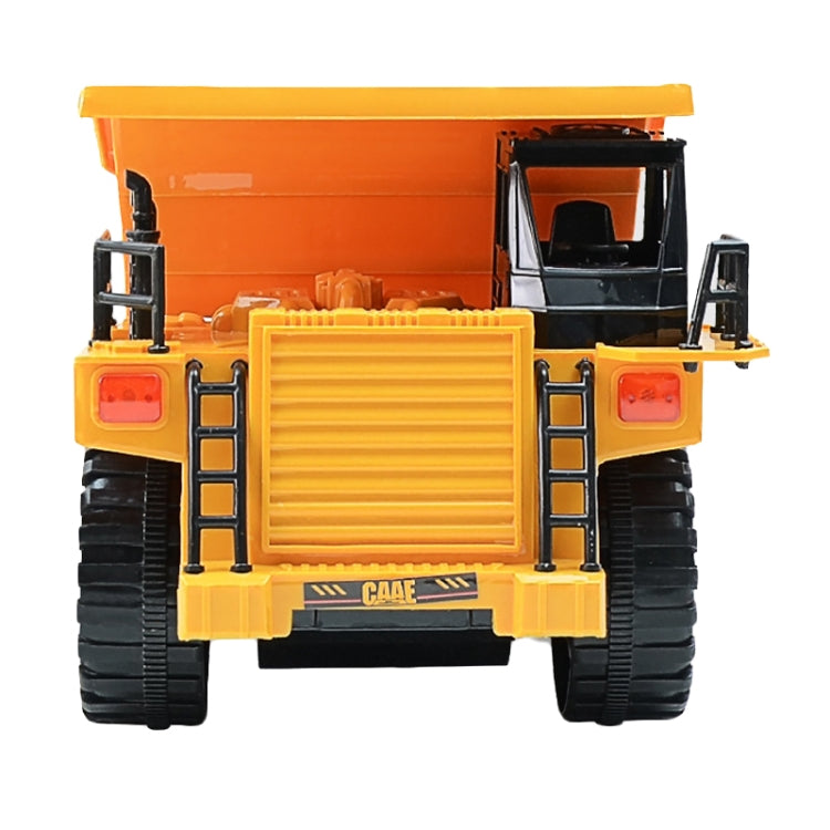 2.4G RC Dumper Truck Simulation Engineering Vehicle Model Children Electrical RC Truck Toy(Yellow) by bashfashion