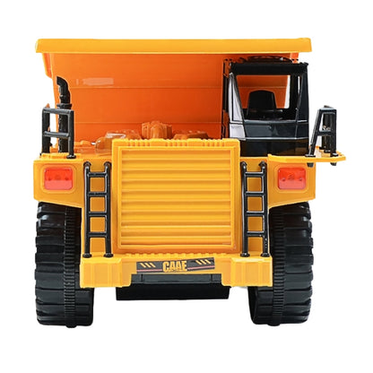 2.4G RC Dumper Truck Simulation Engineering Vehicle Model Children Electrical RC Truck Toy(Yellow) by bashfashion