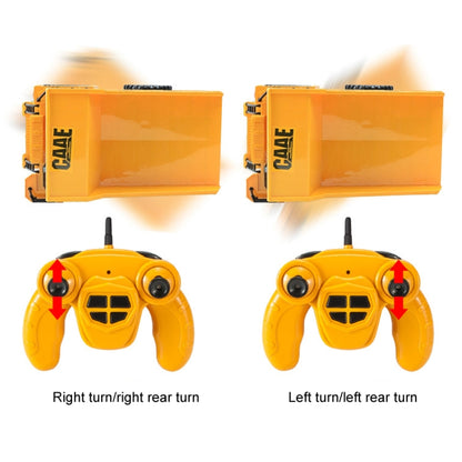 2.4G RC Dumper Truck Simulation Engineering Vehicle Model Children Electrical RC Truck Toy(Yellow) by bashfashion