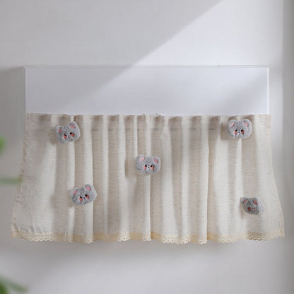 Air Conditioner Windshield Anti-Direct Blow Baby Windshield Curtain Dust Cover, Model: Gray Bear by bashfashion
