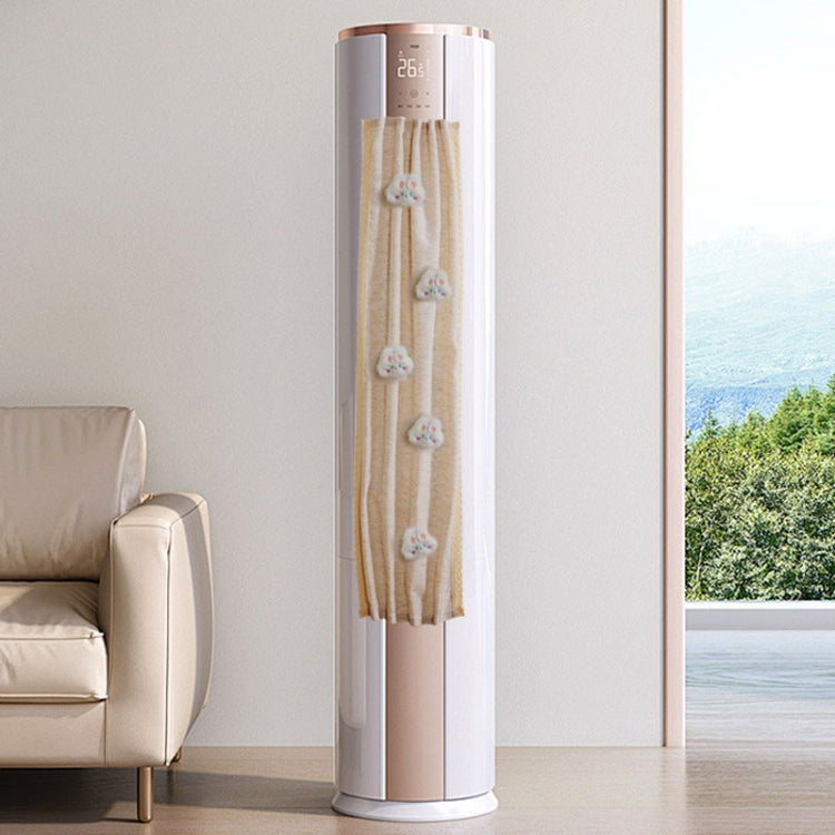 Air Conditioner Windshield Anti-Direct Blow Baby Windshield Curtain Dust Cover, Model: Vertical White Rabbit by bashfashion