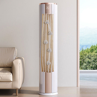 Air Conditioner Windshield Anti-Direct Blow Baby Windshield Curtain Dust Cover, Model: Vertical White Rabbit by bashfashion