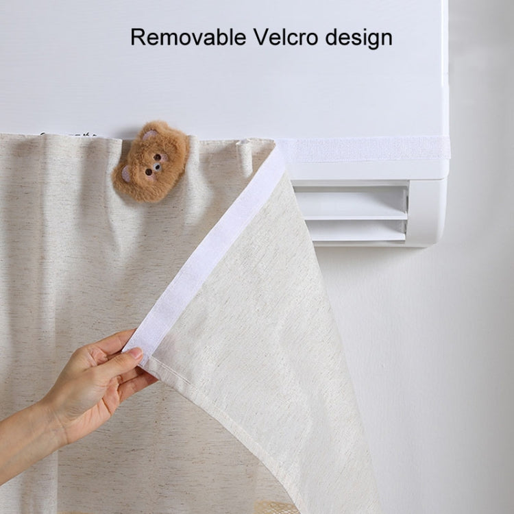 Air Conditioner Windshield Anti-Direct Blow Baby Windshield Curtain Dust Cover, Model: Gray Bear by bashfashion
