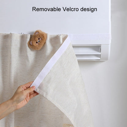 Air Conditioner Windshield Anti-Direct Blow Baby Windshield Curtain Dust Cover, Model: Gray Bear by bashfashion