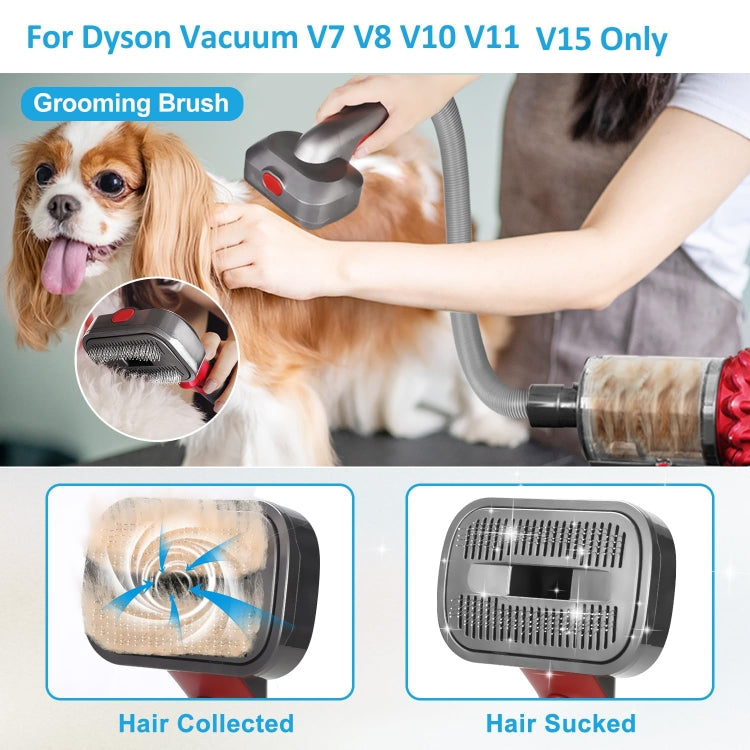 For Dyson V7 V8 V10 V11 V15 Pet 3 In 1 Grooming Suction Head Set With Hose by bashfashion