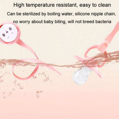 Portable Baby Cartoon Panda Pacifier Chain Soothing Teether Storage Chain(Blue) by bashfashion