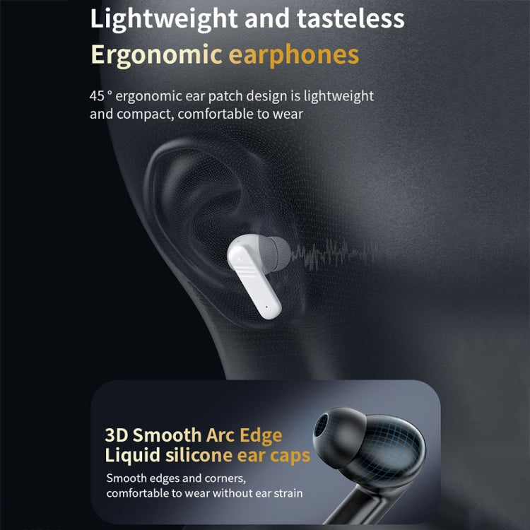 LX-10 Full-Color Touch Screen ANC+ENC Dual Noise Reduction In-Ear Wireless Bluetooth Earphone(Purple) by bashfashion