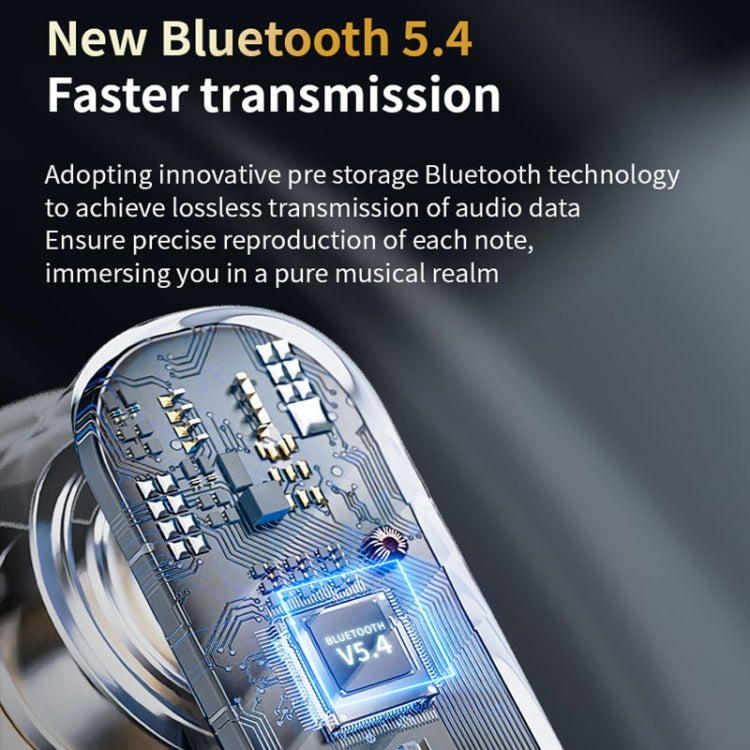 LX-10 Full-Color Touch Screen ANC+ENC Dual Noise Reduction In-Ear Wireless Bluetooth Earphone(Purple) by bashfashion