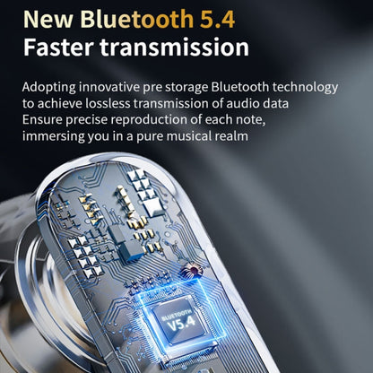 LX-10 Full-Color Touch Screen ANC+ENC Dual Noise Reduction In-Ear Wireless Bluetooth Earphone(Purple) by bashfashion