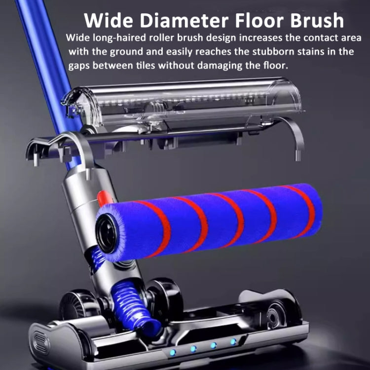 For Dyson V6 Vacuum Cleaner Soft Velvet Floor Brush Head with LED Lighting Independent Motor by bashfashion