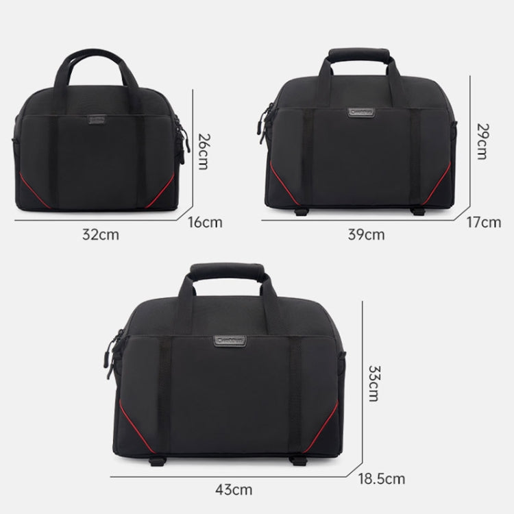 Cwatcun D109 Portable Casual Waterproof Multi-Function Camera Storage Photography Bag, Color: Small Black by Cwatcun