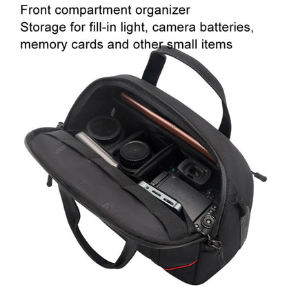 Cwatcun D109 Portable Casual Waterproof Multi-Function Camera Storage Photography Bag, Color: Small Black by Cwatcun