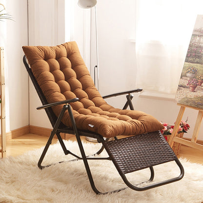 125x48x8cm Thickened Soft Home Recliner Cushions Garden Rocking Chair Cushions(Black) by bashfashion