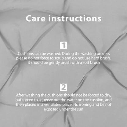 120x50x8cm Home Soft Lounger Cushion Garden Fabric Backrest Rattan Chair Cushion(Black) by bashfashion