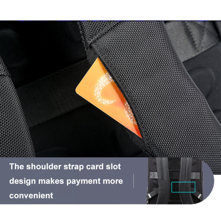 Bopai 61-51011 Large-Capacity Waterproof Business Laptop Backpack With USB+Type-C Port(Black) by Bopai