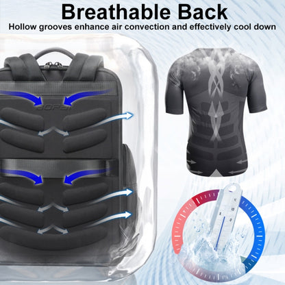 Bopai 61-120511 arge-capacity Travel Business Laptop Backpack With USB+Type-C Port(Black) by Bopai