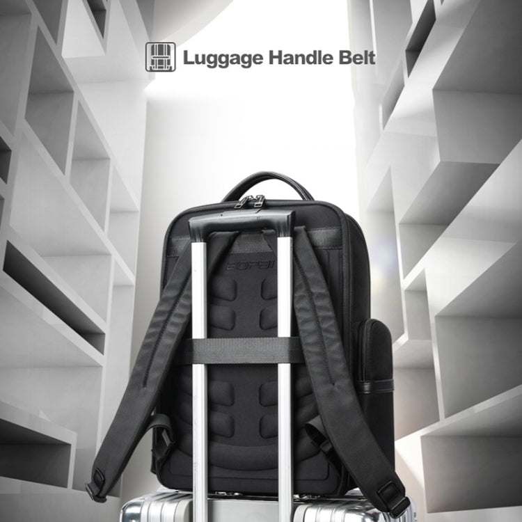 Bopai 61-120511 arge-capacity Travel Business Laptop Backpack With USB+Type-C Port(Black) by Bopai