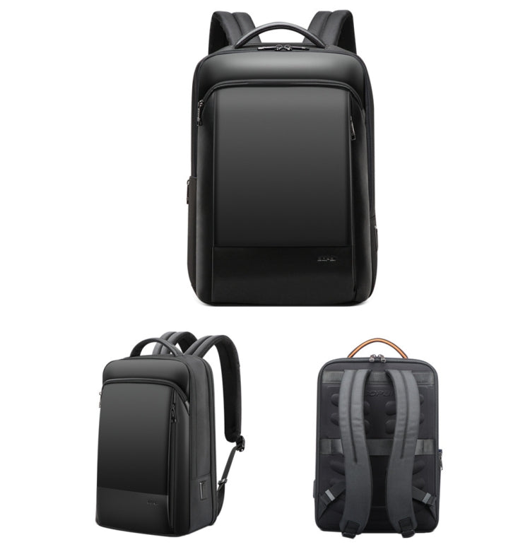 Bopai 61-53111 Large-capacity Waterproof Business Laptop Backpack With USB+Type-C Port(Black) by Bopai