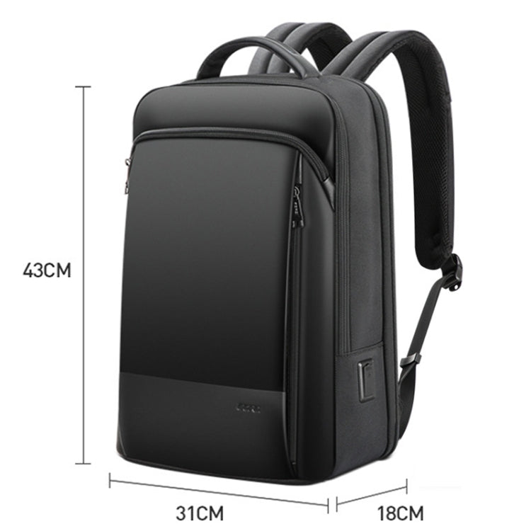 Bopai 61-53111 Large-capacity Waterproof Business Laptop Backpack With USB+Type-C Port(Black) by Bopai