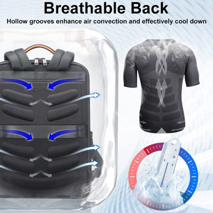 Bopai 61-53111 Large-capacity Waterproof Business Laptop Backpack With USB+Type-C Port(Black) by Bopai