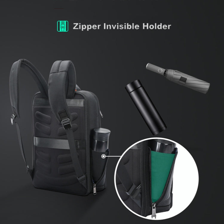 Bopai 61-53111 Large-capacity Waterproof Business Laptop Backpack With USB+Type-C Port(Black) by Bopai