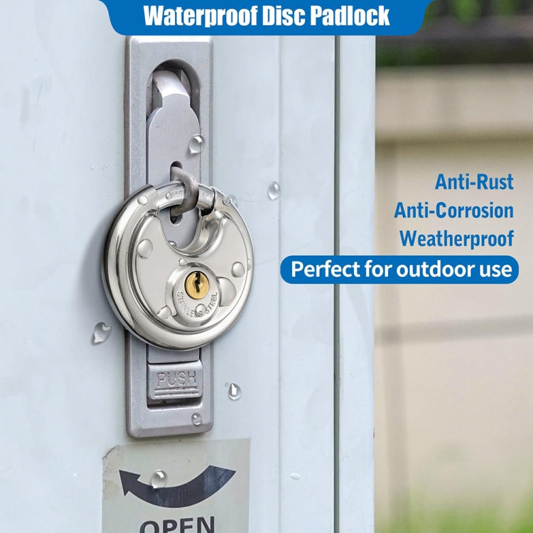 90mm Household Anti-Theft Rust-Proof And Waterproof Pure Copper Core Round Padlock by bashfashion