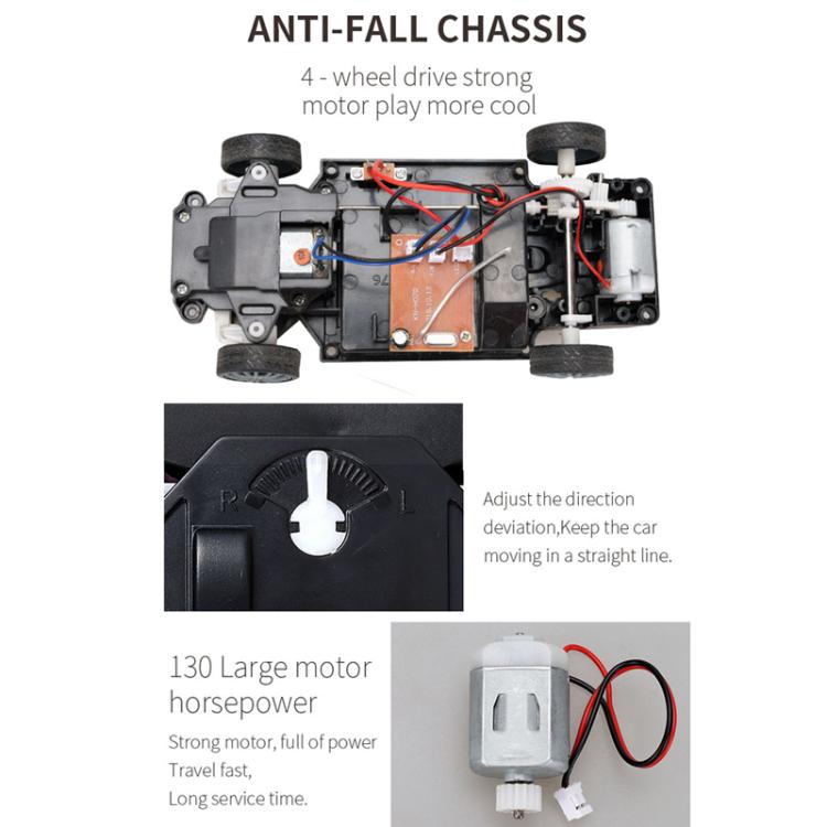 1:24 4WD Drift Light Electric Remote Control Racing Car Toy, Model: SC24A02 by bashfashion