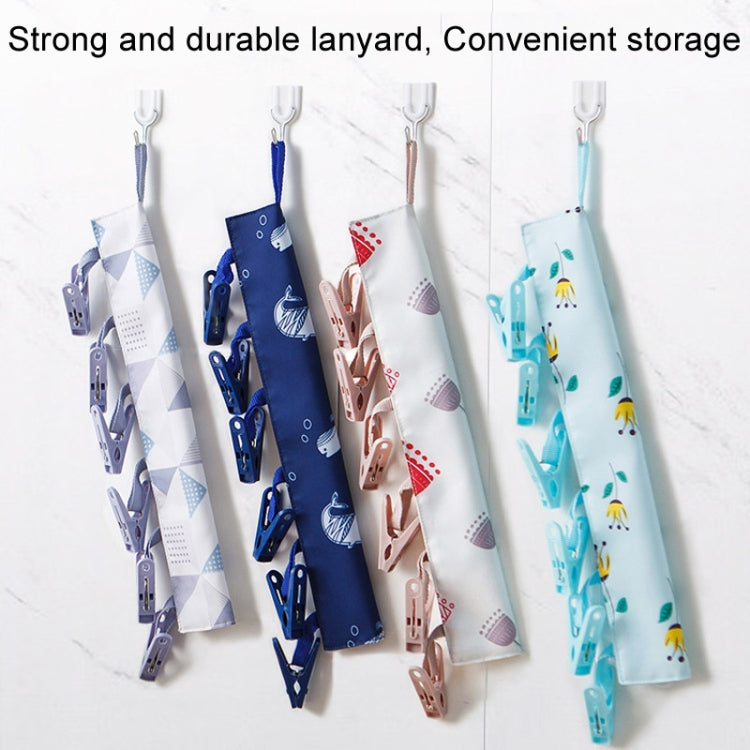 Multi Clip Portable Fabric Clothes Hanger Multifunctional Folding Fabric Clothes Clip Hangers, Color: Gray by bashfashion