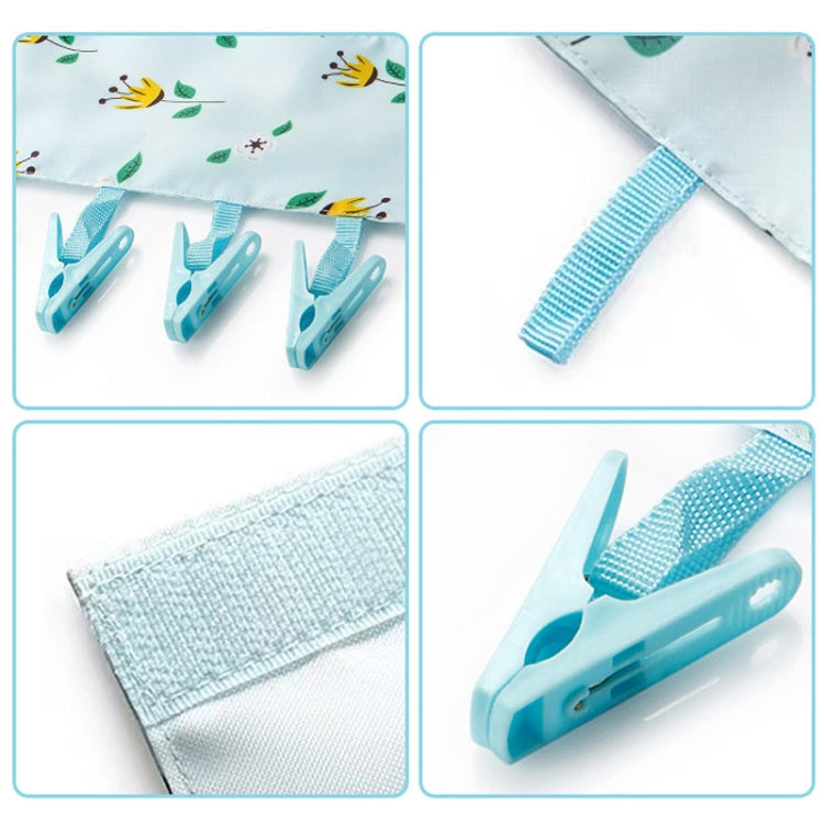 Multi Clip Portable Fabric Clothes Hanger Multifunctional Folding Fabric Clothes Clip Hangers, Color: Gray by bashfashion