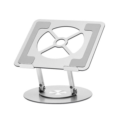 Aluminum Alloy Laptop Stand Notebook Riser with 360 Degree Rotating Base,(Silver) by bashfashion