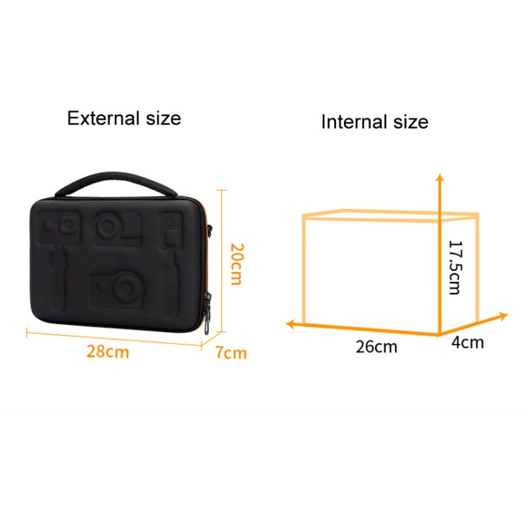 Cwatcun H91 Medium Sports Camera Case Portable Waterproof EVA Digital Camera Storage Bag(Black) by Cwatcun