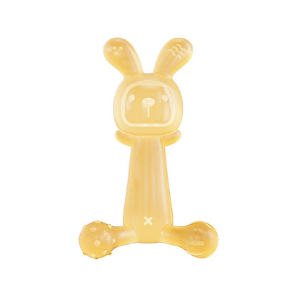 Bunny Baby Teether BPA Free Food-Grade Silicone Teether Infant Teething Stick Anti-Eating Hand, Color: Nano Color by bashfashion