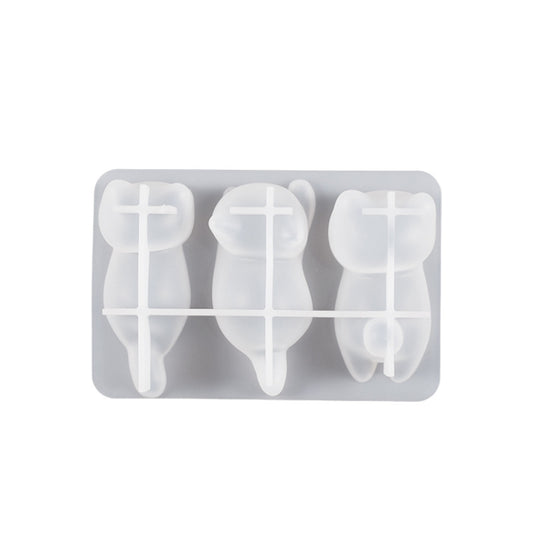 Cats Back Epoxy Resin Molds for Keychain Bag Pendant Pen Holder Mould by bashfashion